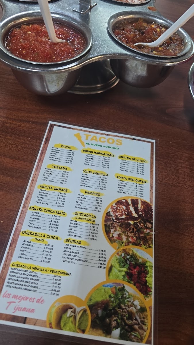 Menu Tacos El Nuevo Poblano-8